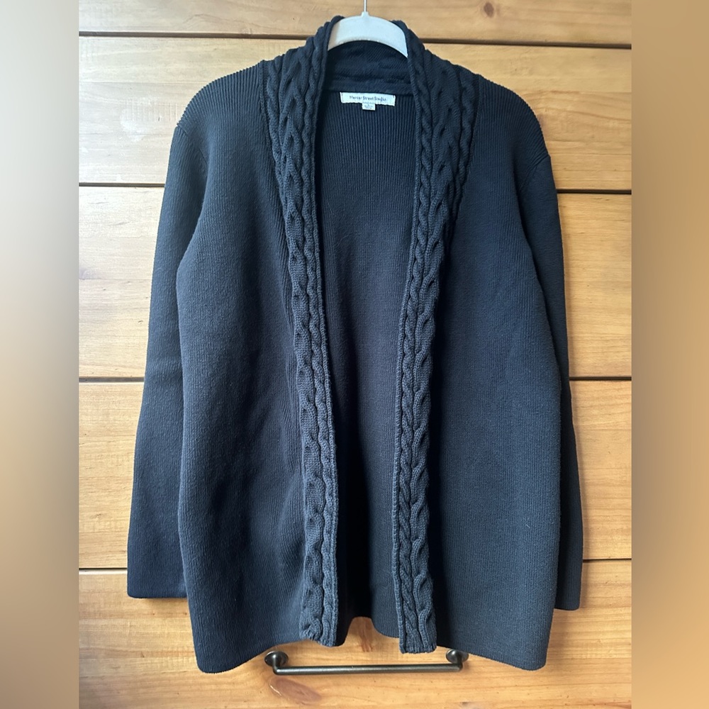 Mercer Street Studio Black open Cardigan Sweater / Medium